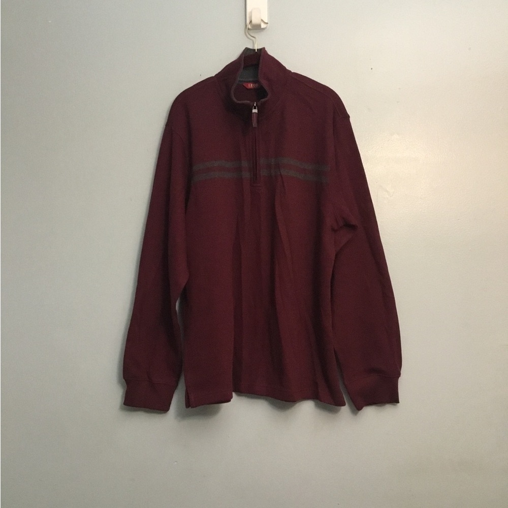 Izod Men's Dark Red Turtleneck Sweater